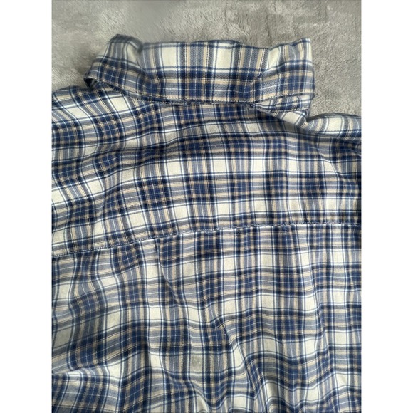 Eddie Bauer Men's Size L Plaid Long Sleeve Button Front Casual Shirt 100% Cotton - Picture 8 of 8